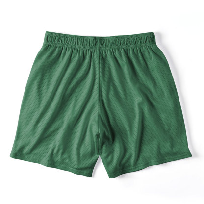 Blessed Green Christian Mesh Shorts