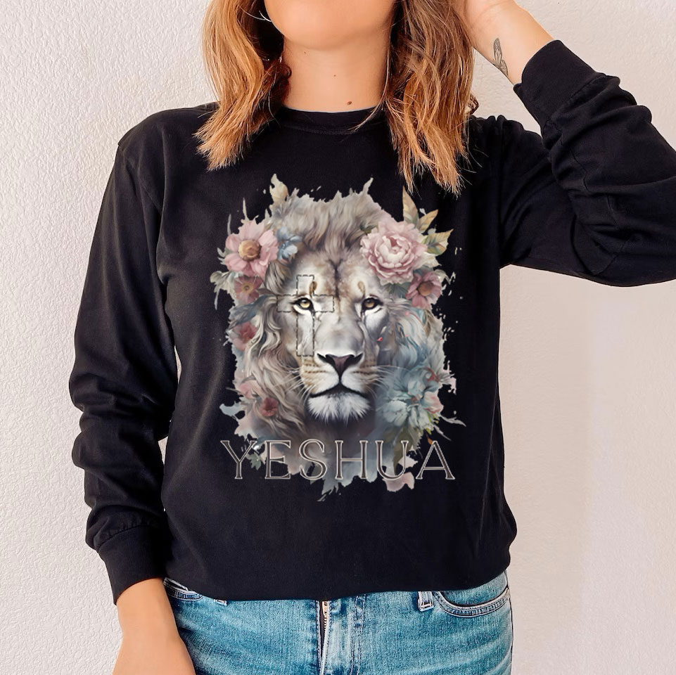 Lion Yeshua Christian Long Sleeve T-Shirt
