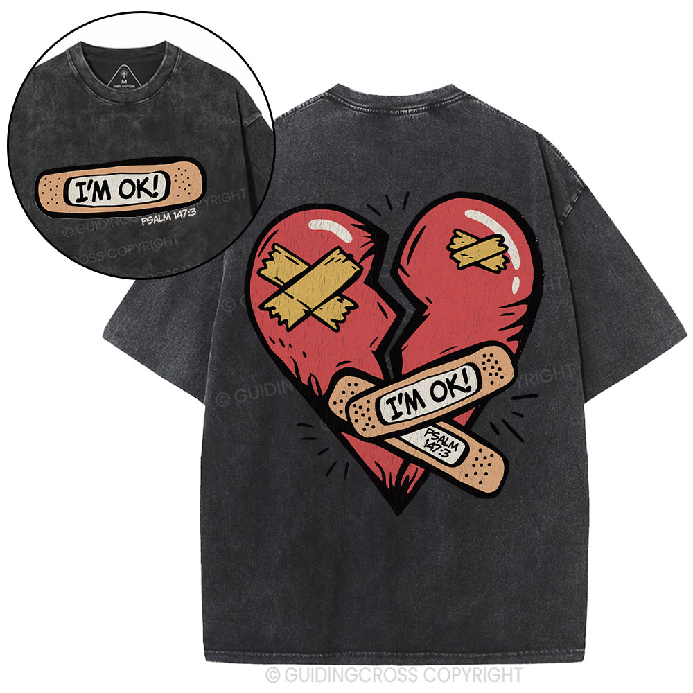 I'm OK christian Washed T-Shirt