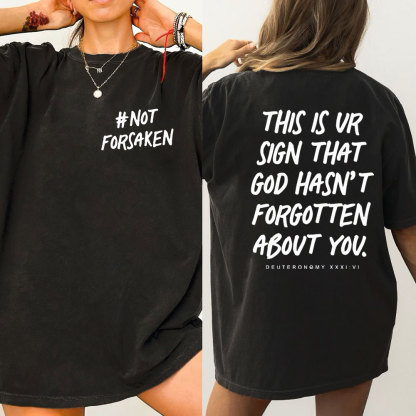 Not Forsaken Christian Washed T-Shirt