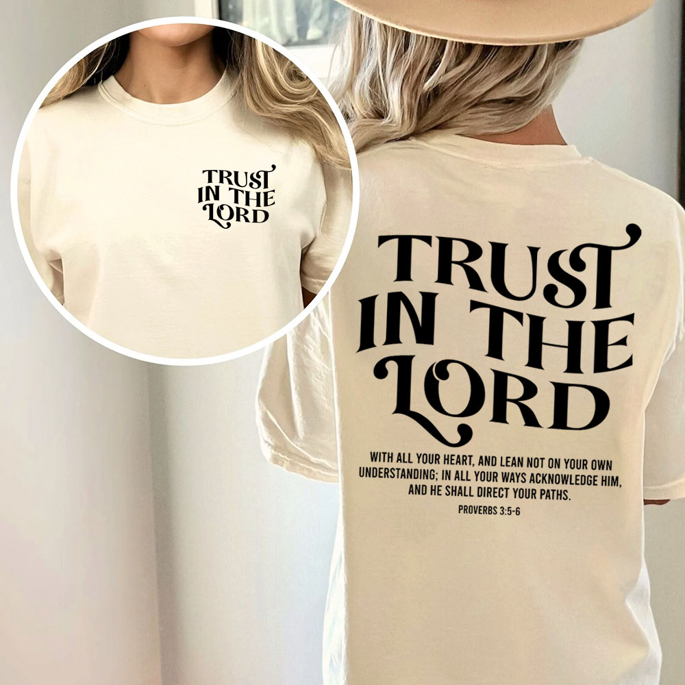 Trust In The Lord Christian Washed T-Shirt