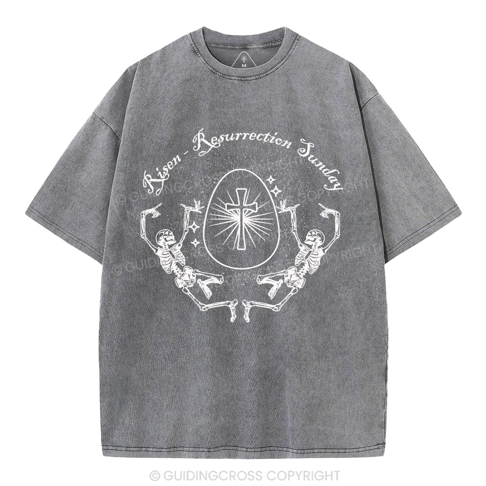 Resurrection Sunday Christian Washed T-Shirt