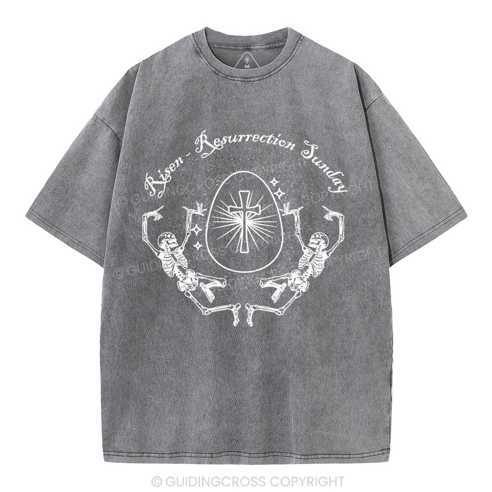 Resurrection Sunday Christian Washed T-Shirt