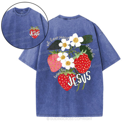 Loved By Jesus Christian Washed T-Shirt