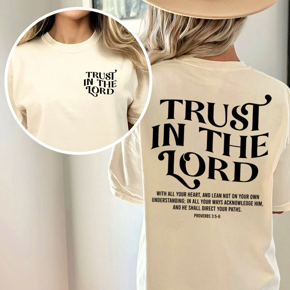 Trust In The Lord Christian Washed T-Shirt