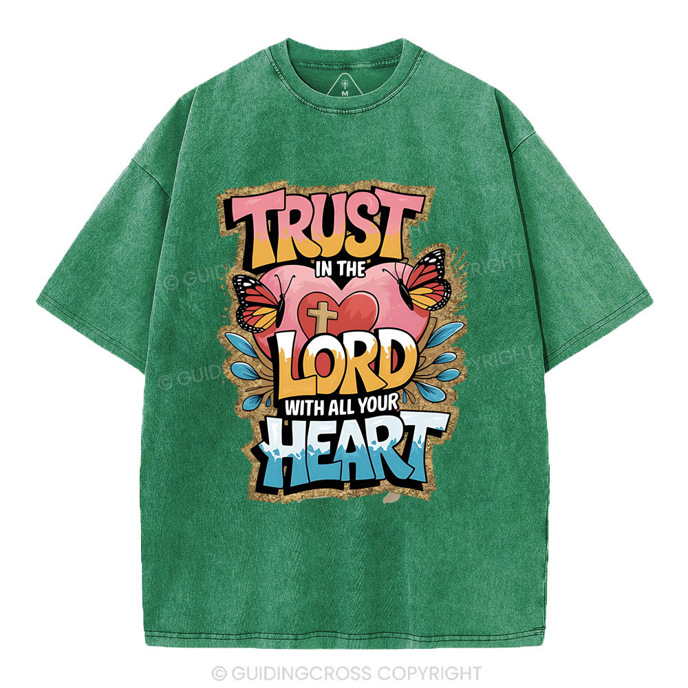 Trust In The Lord Christian Washed T-Shirt