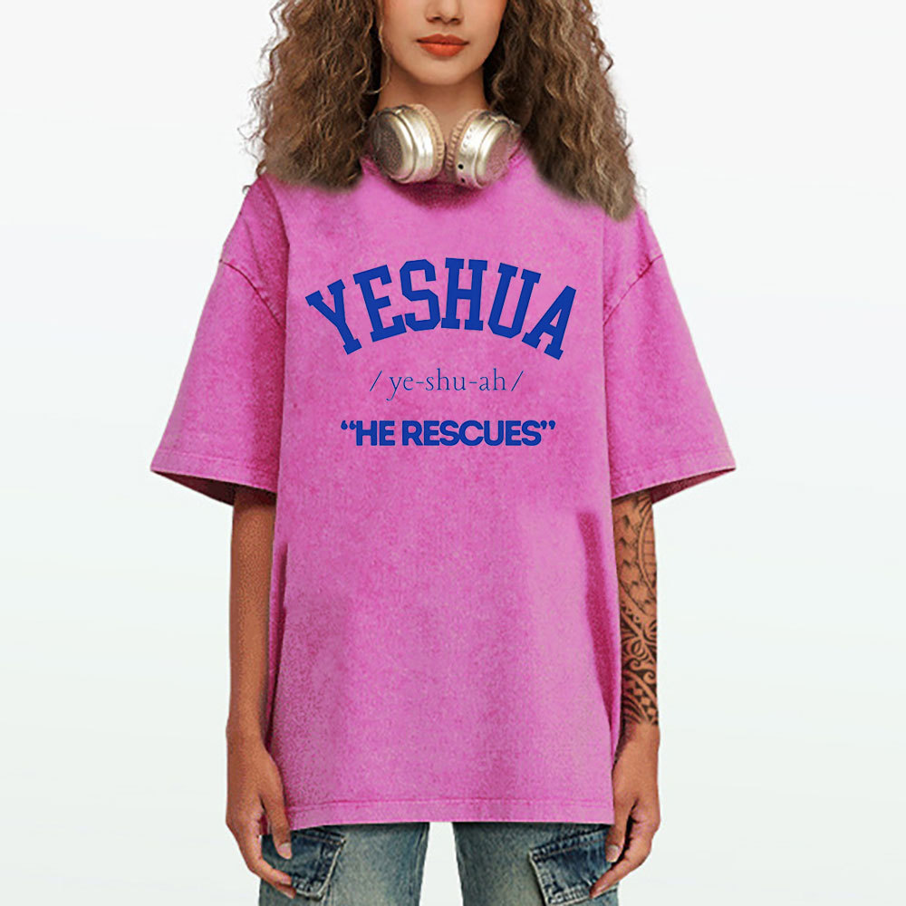Yeshau He Rescues Christian Washed T-Shirt