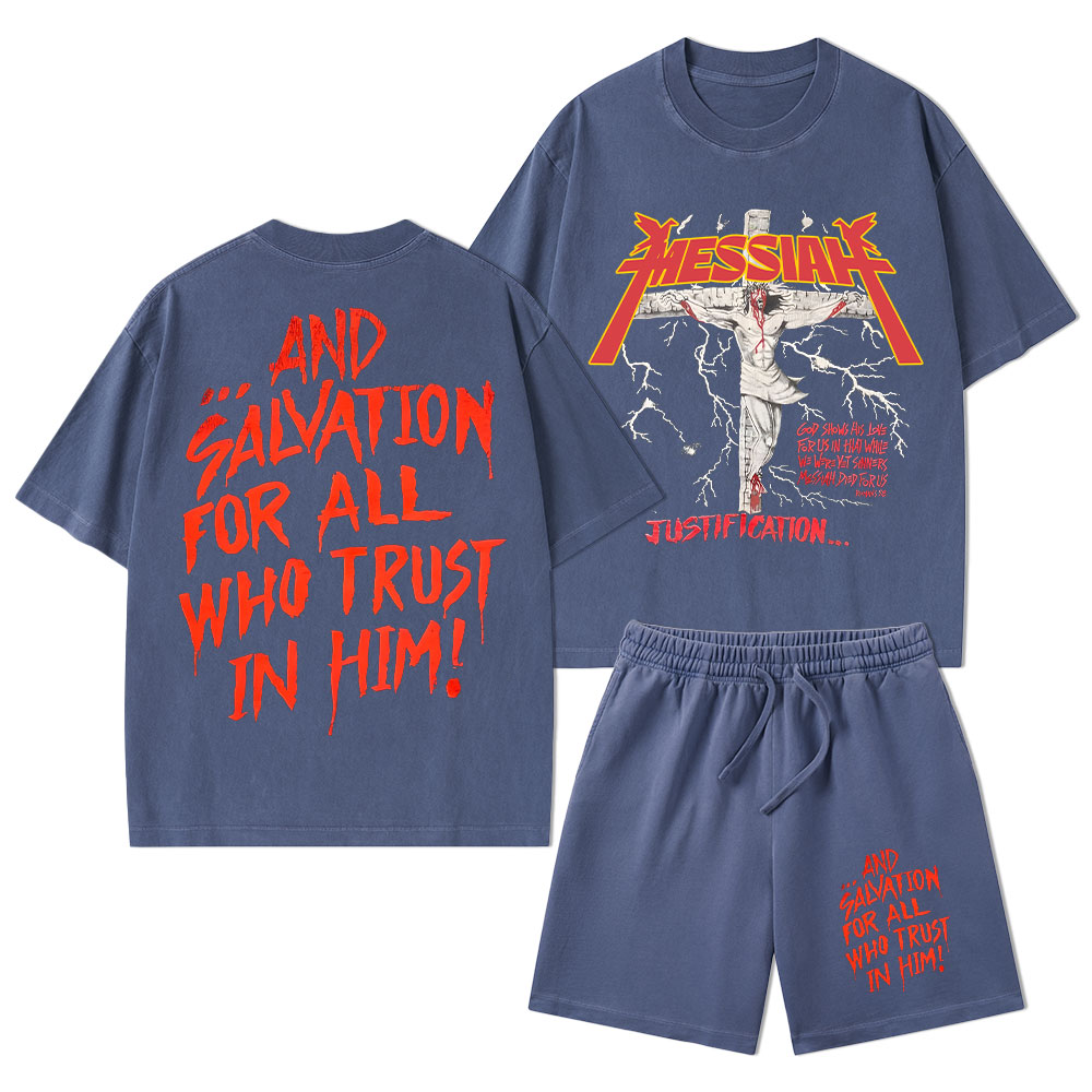 Messiah Christian Washed T-Shirt & Shorts