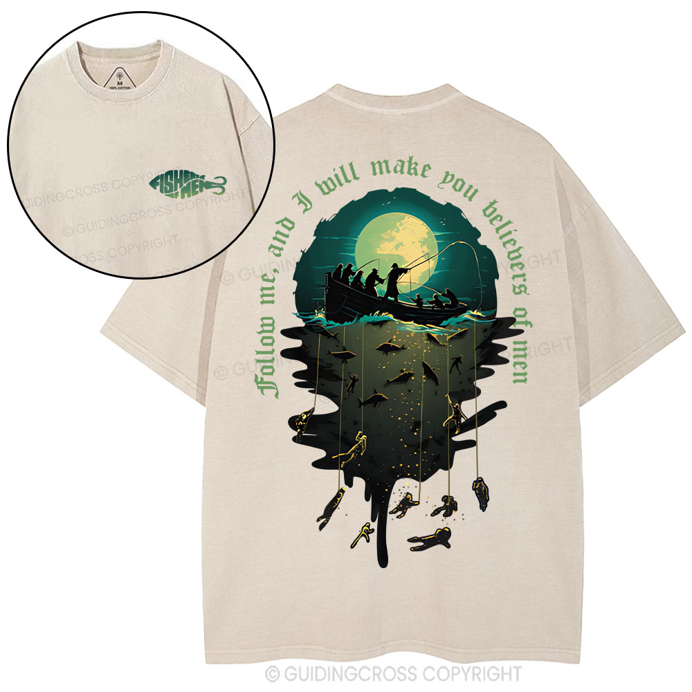 Fisher Of Man Christian Washed T-Shirt