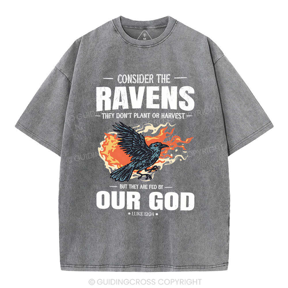 Consider The Ravens Christian Washed T-Shirt