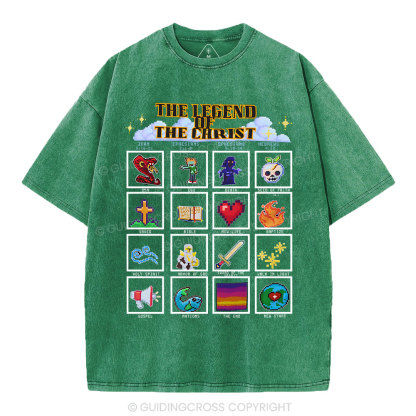 The Legend Of The Christ Christian Washed T-Shirt