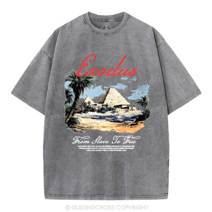 From Slave To Free Christian Washed T-Shirt