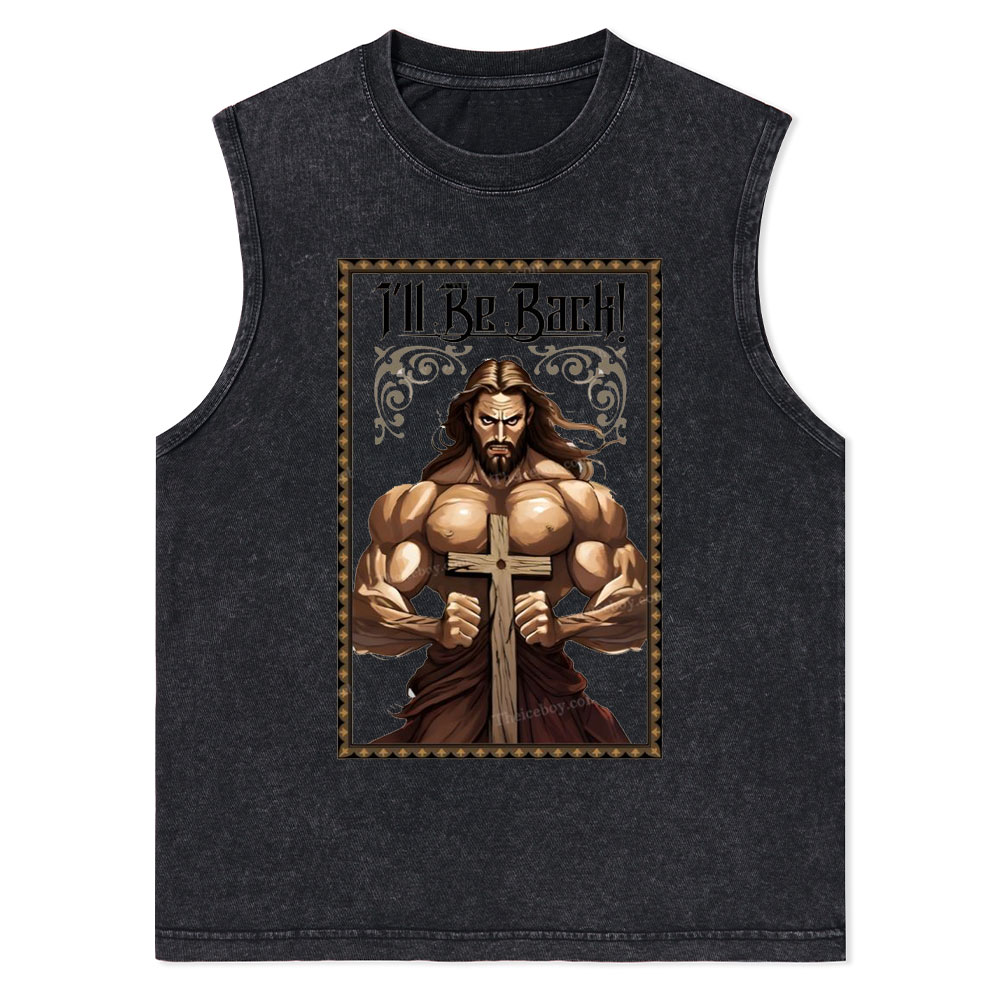 I'll Be Back Christian Washed T-Shirt