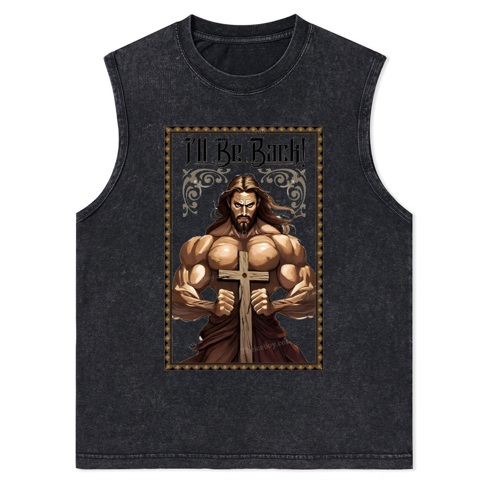 I'll Be Back Christian Washed T-Shirt