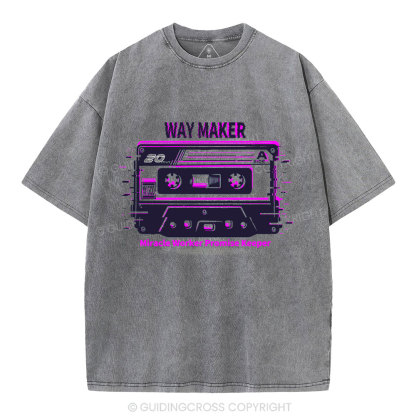 Way Maker Christian Washed T-Shirt