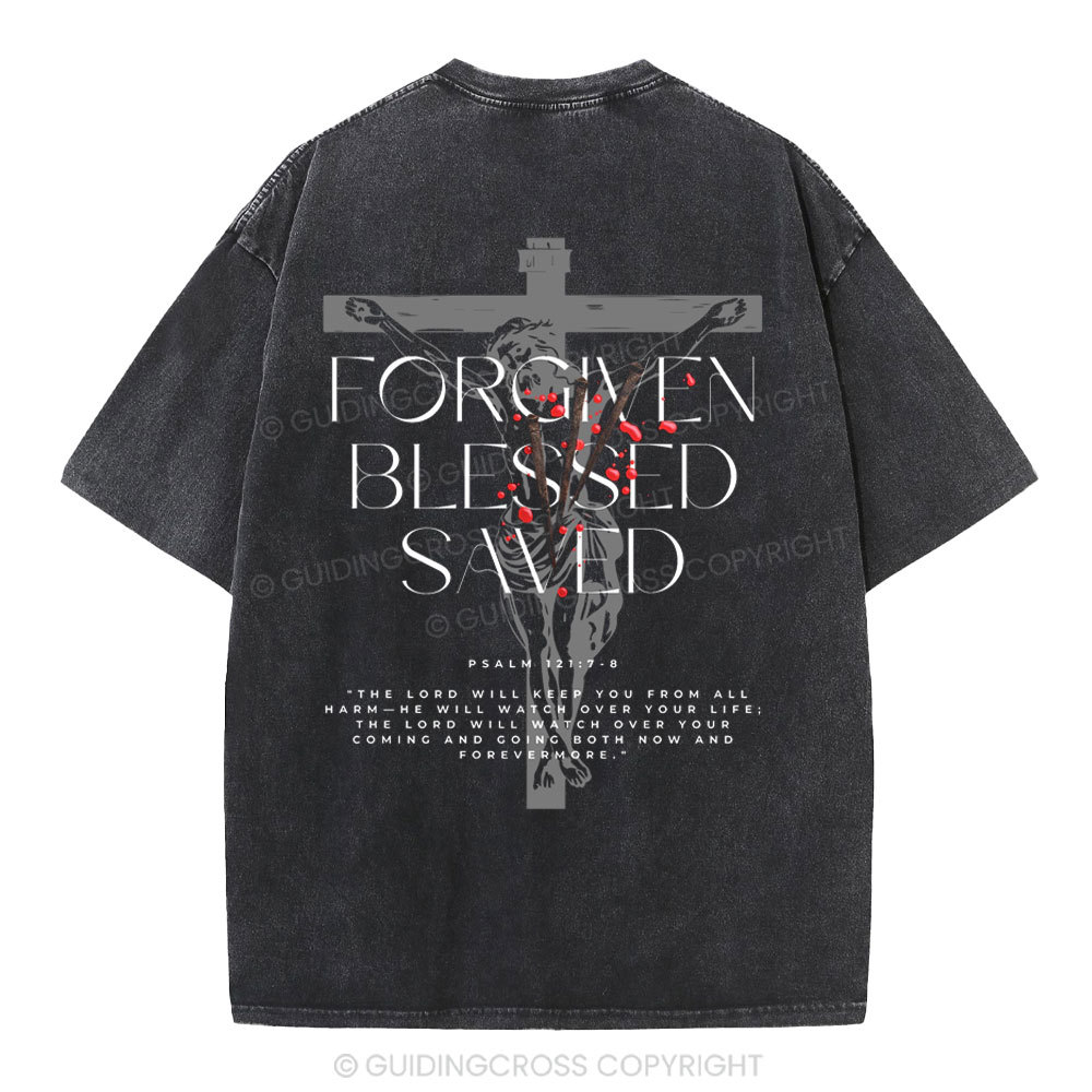 Forgiven Blessed Saved Christian Washed T-Shirt