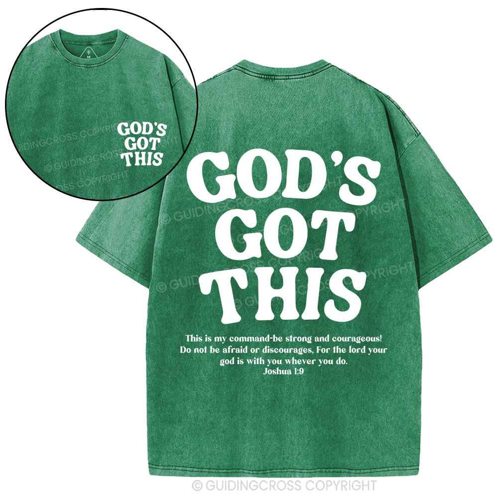 God's Got This Christian Washed T-Shirt