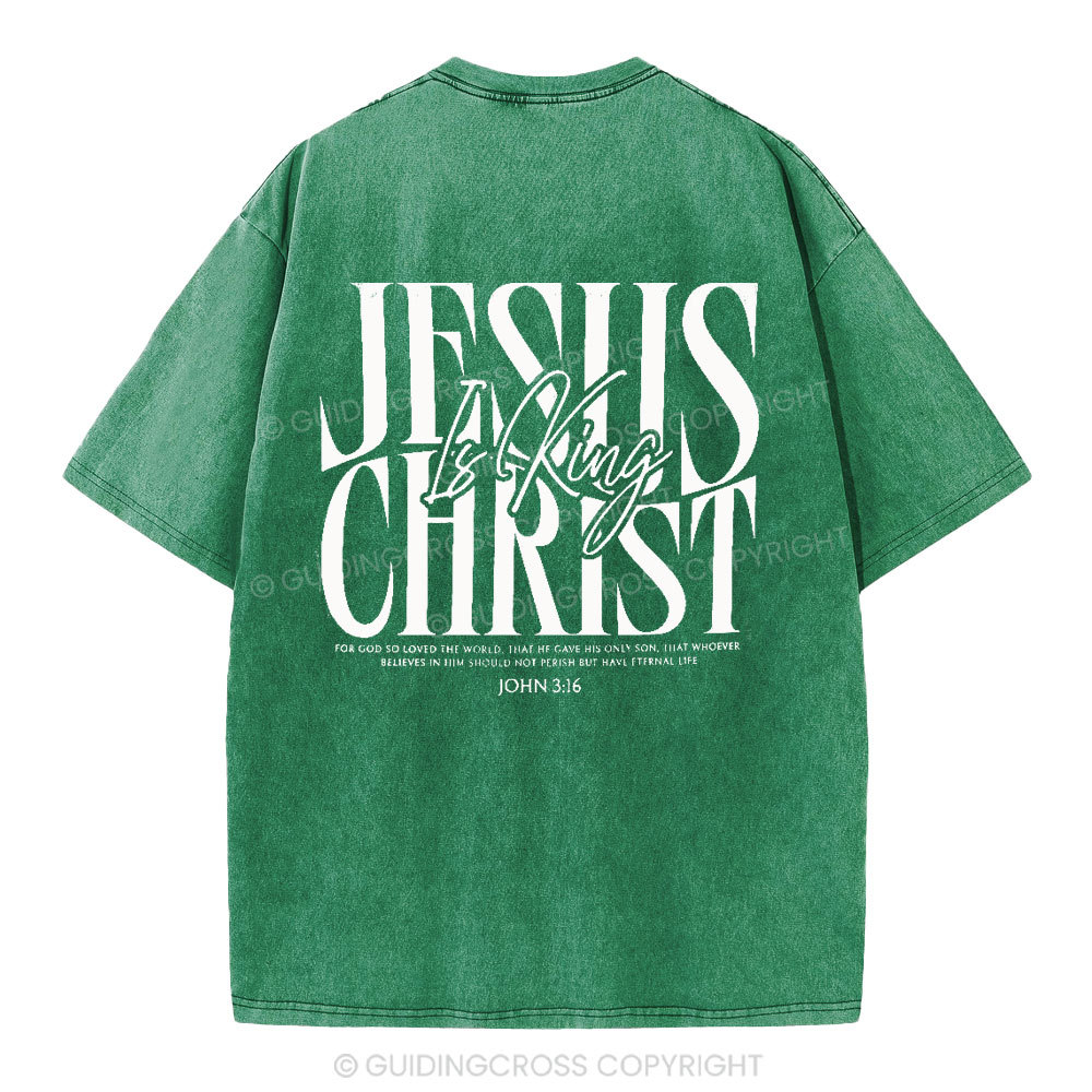 Jesus Christ Christian Washed T-Shirt