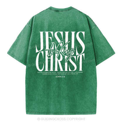 Jesus Christ Christian Washed T-Shirt