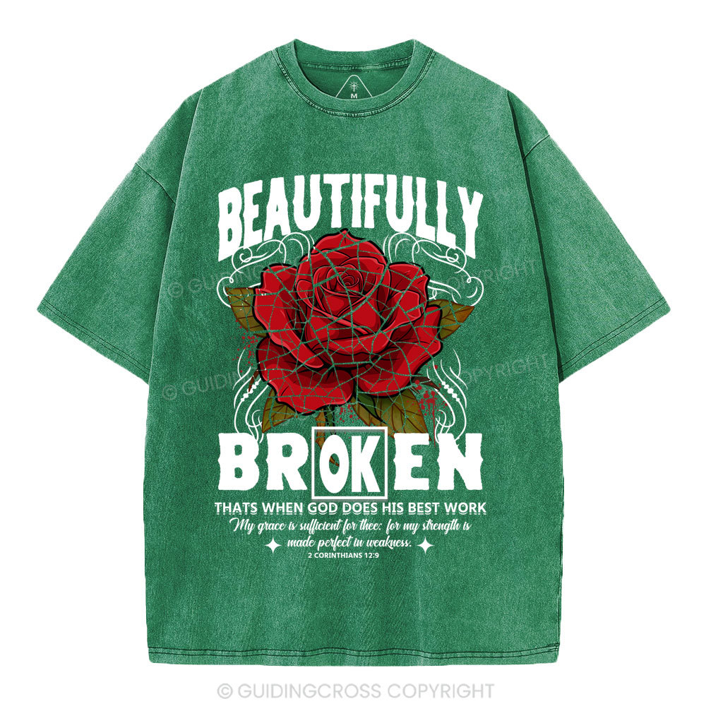 Beautifully Broken Christian Washed T-Shirt