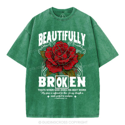 Beautifully Broken Christian Washed T-Shirt