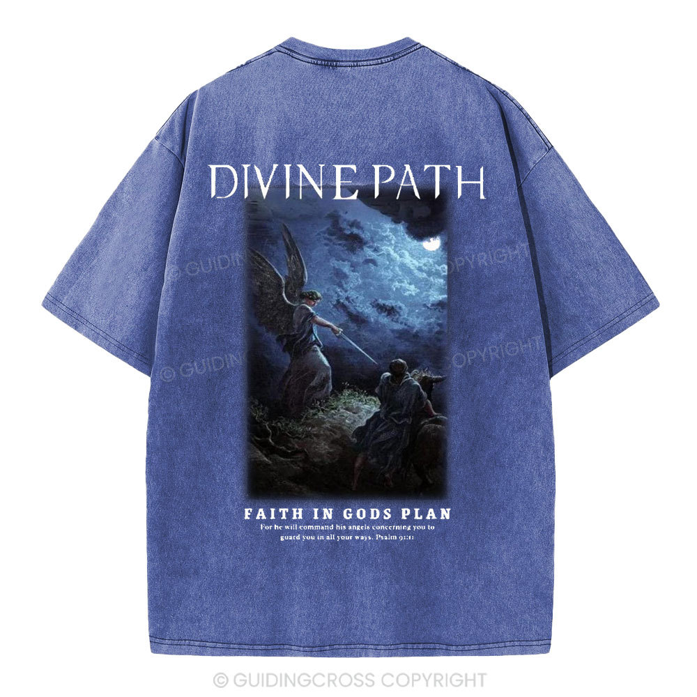 Divine Path Christian Washed T-Shirt