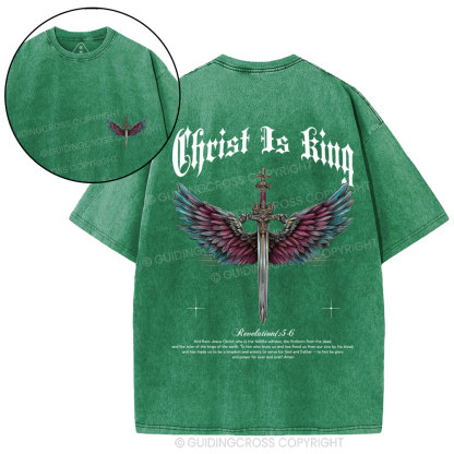 Christ Is King Christian Washed T-Shirt