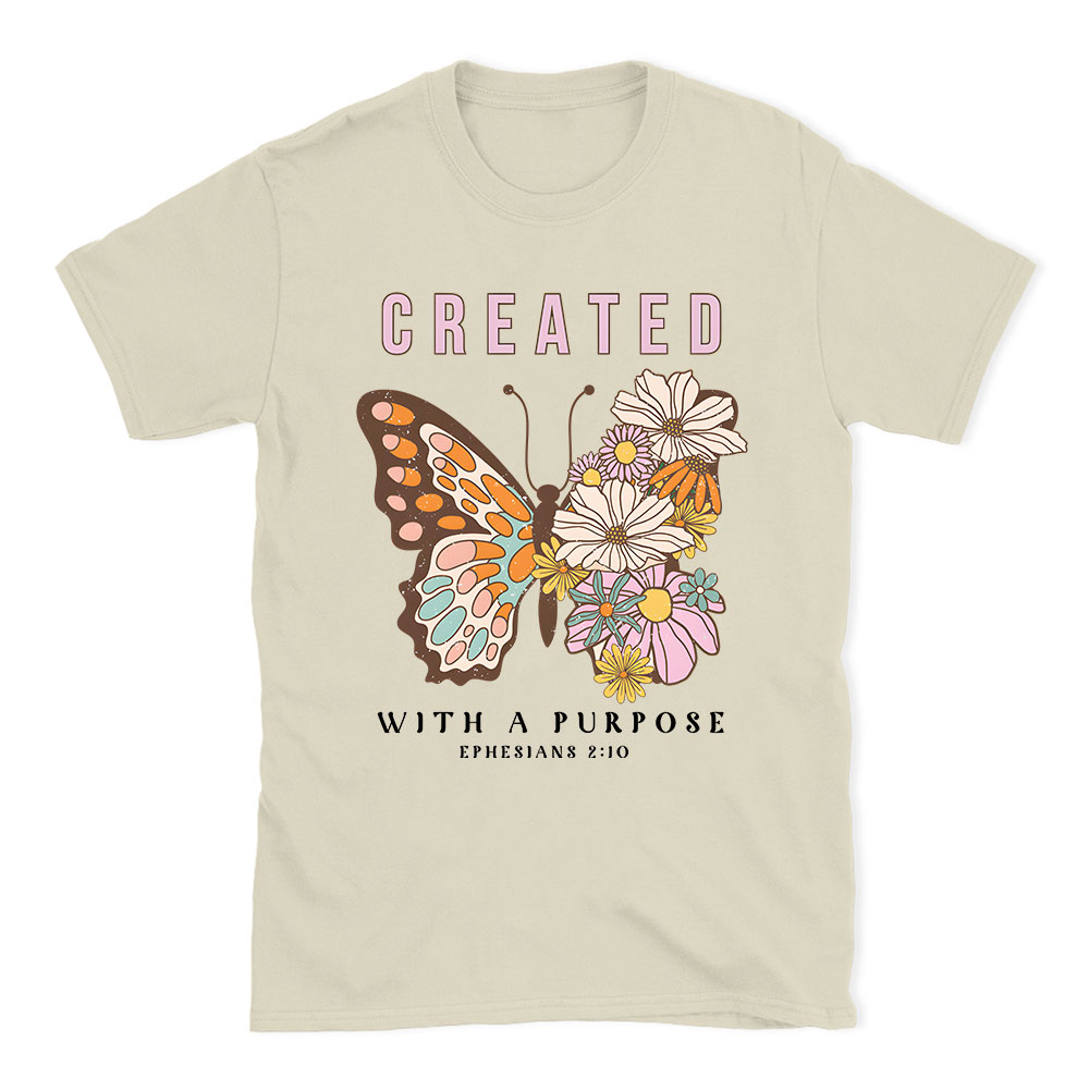 Created With Purpose Christian T-Shirt