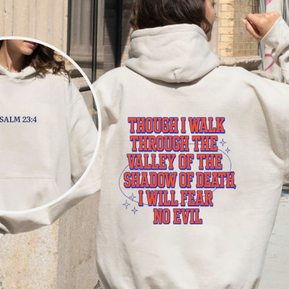 I Will Fear No Evil Christian Premium Fleece Hoodie Set