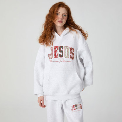 Jesuss Christian Chiristmas Premium Fleece Hoodie Set