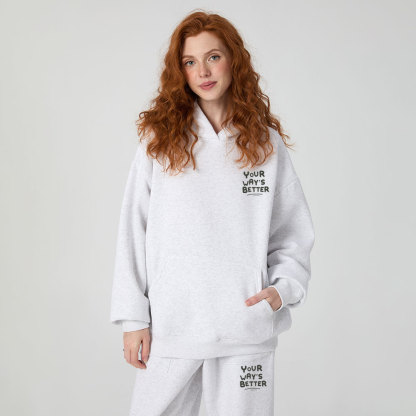 Your Way's Better Christian Premium Fleece Hoodie Set