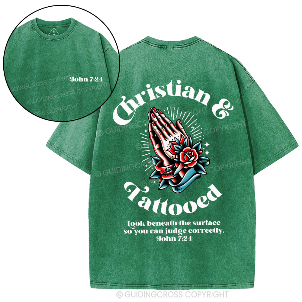 New-Sample Christian Washed T-Shirt Sale - GuidingCross