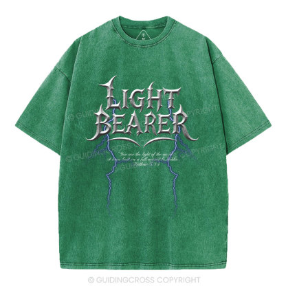 Light Bearer  Christian Washed T-Shirt