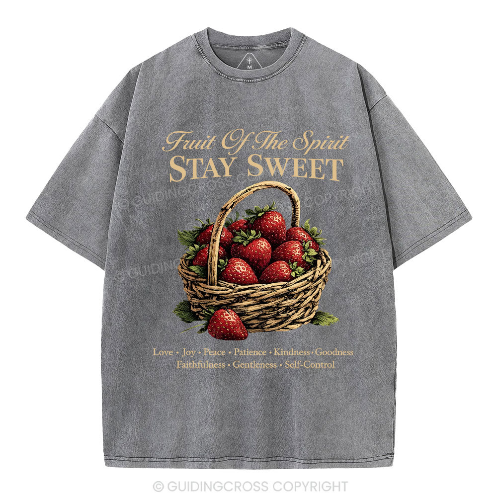 Stay Sweet Christian Washed T-Shirt
