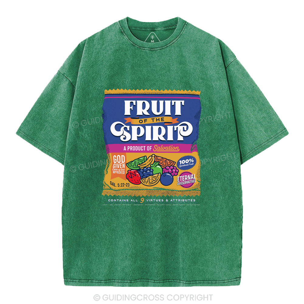 Fruit Of Spirit Christian Washed T-Shirt