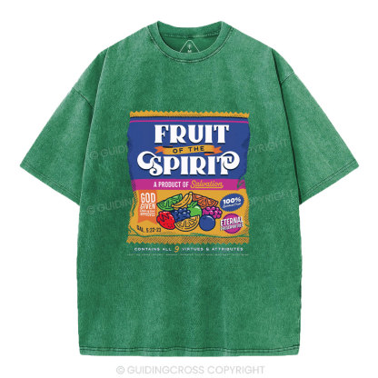 Fruit Of Spirit Christian Washed T-Shirt