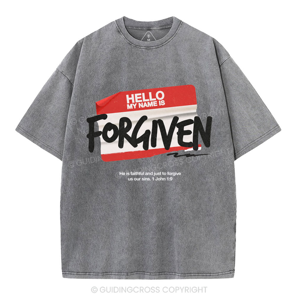 My Name Is Forgiven Christian Washed T-Shirt