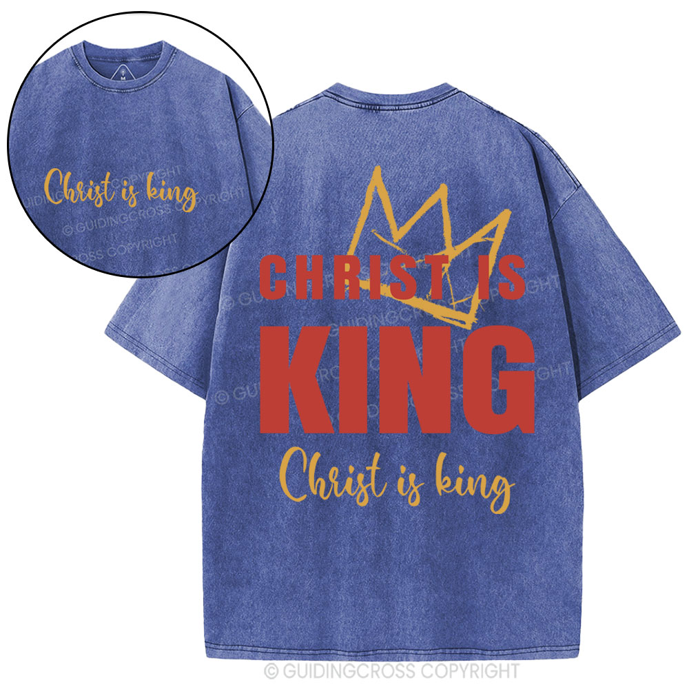 Christ Is King Christian Washed T-Shirt
