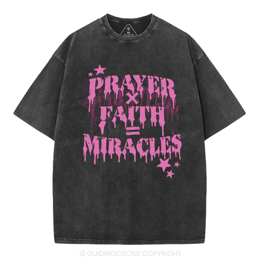 Prayer Faith Christian Washed T-Shirt