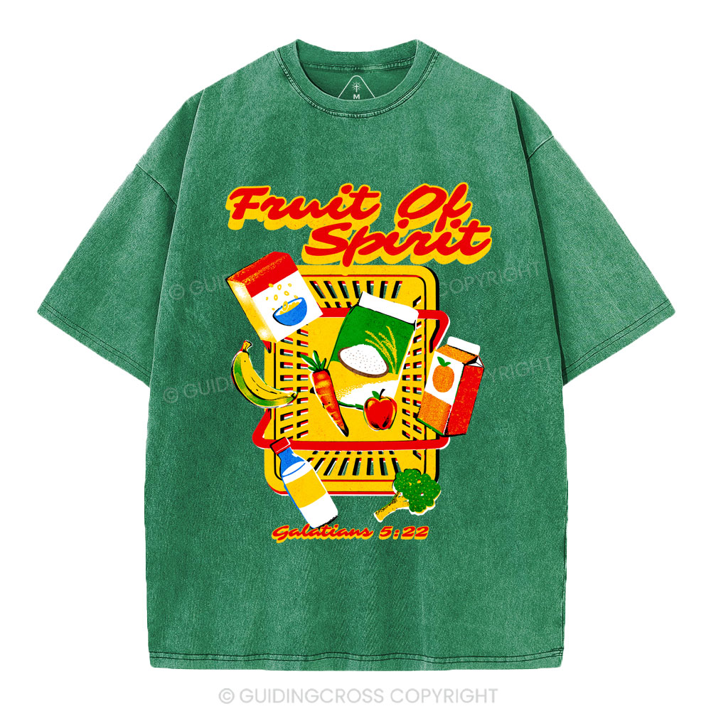 Fruit Of The Spirit Christian Washed T-Shirt