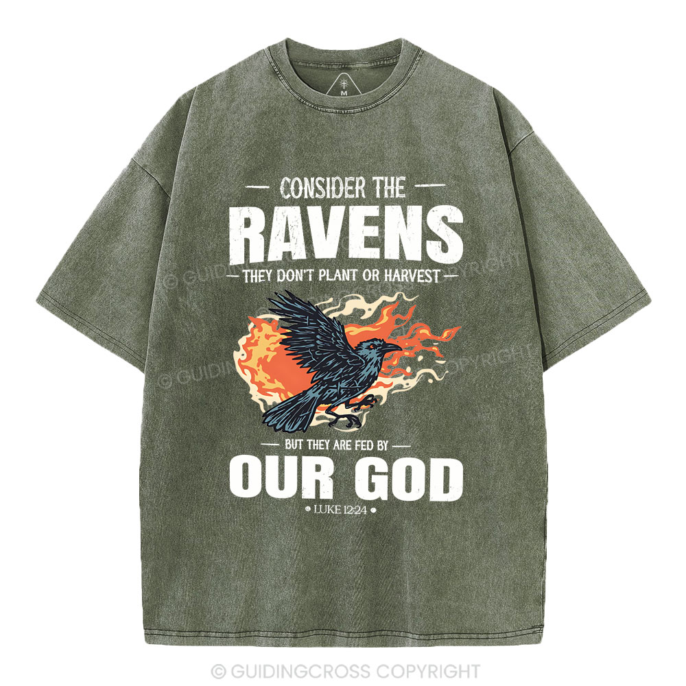 Consider The Ravens Christian Washed T-Shirt