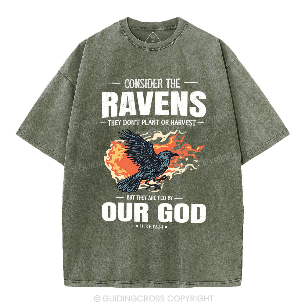 Consider The Ravens Christian Washed T-Shirt
