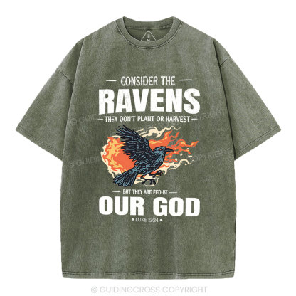 Consider The Ravens Christian Washed T-Shirt