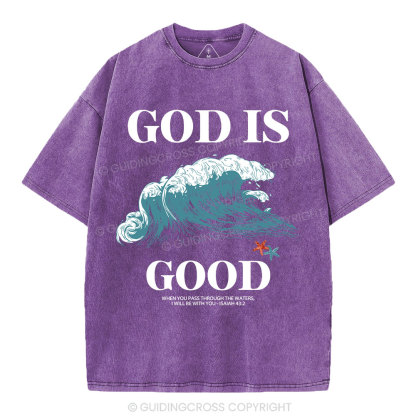 God Is Good Christian Washed T-Shirt