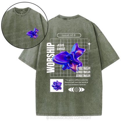 Worship Christian Washed T-Shirt