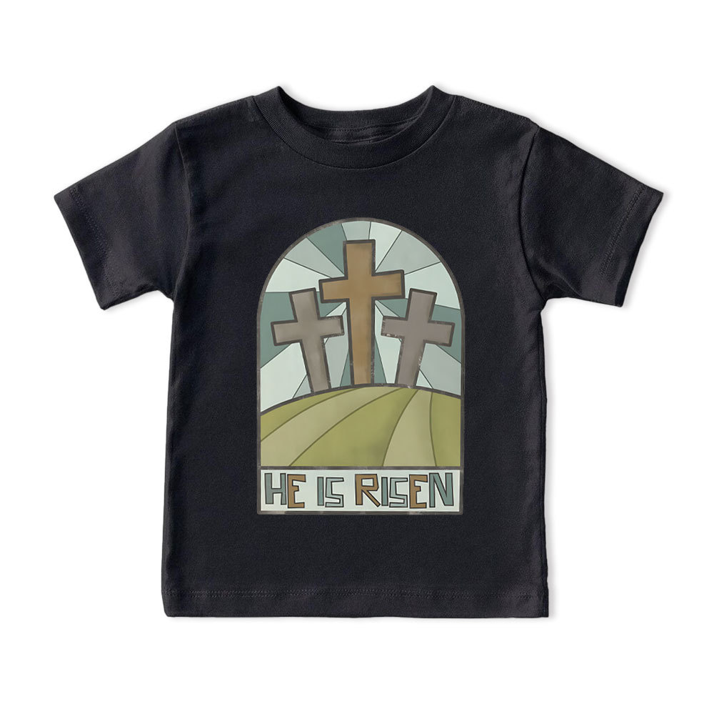 He Is Risen Christian Kid T-Shirt