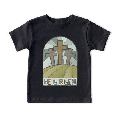 He Is Risen Christian Kid T-Shirt