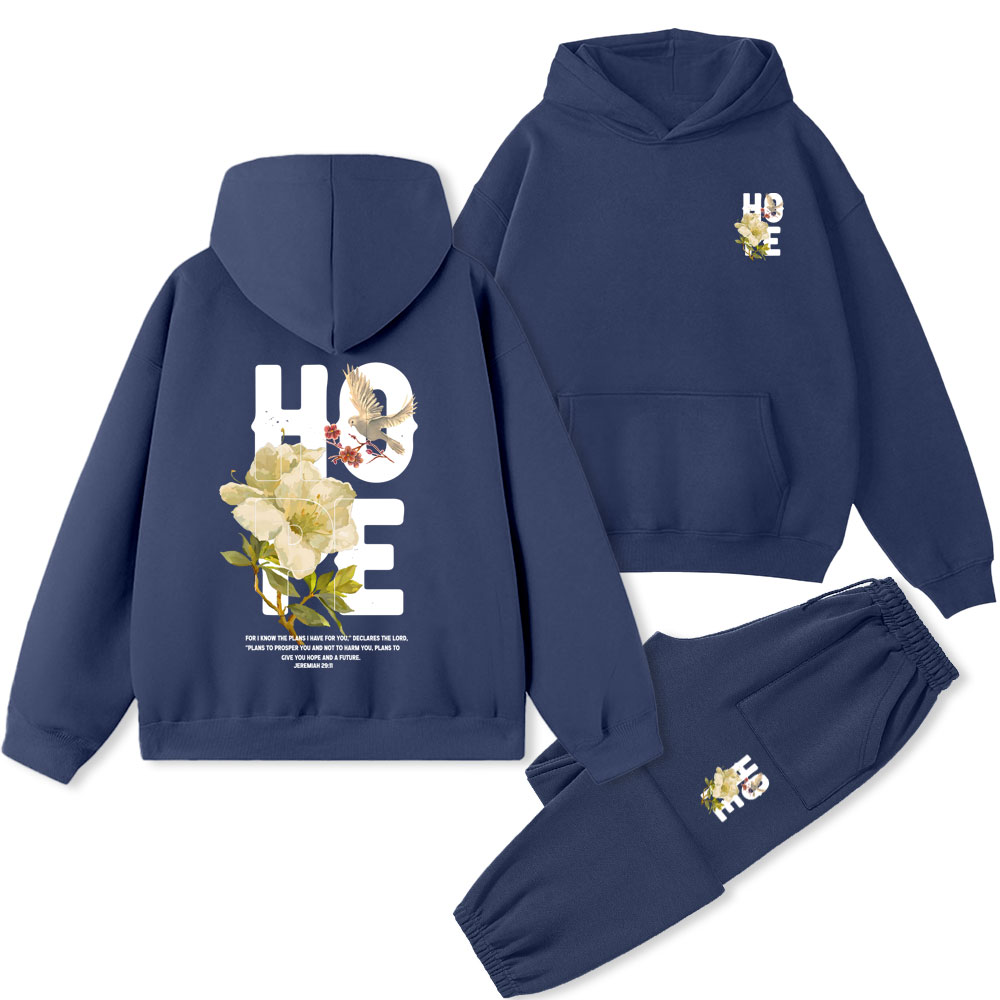 The Hope Christian Fleece Hoodie Set