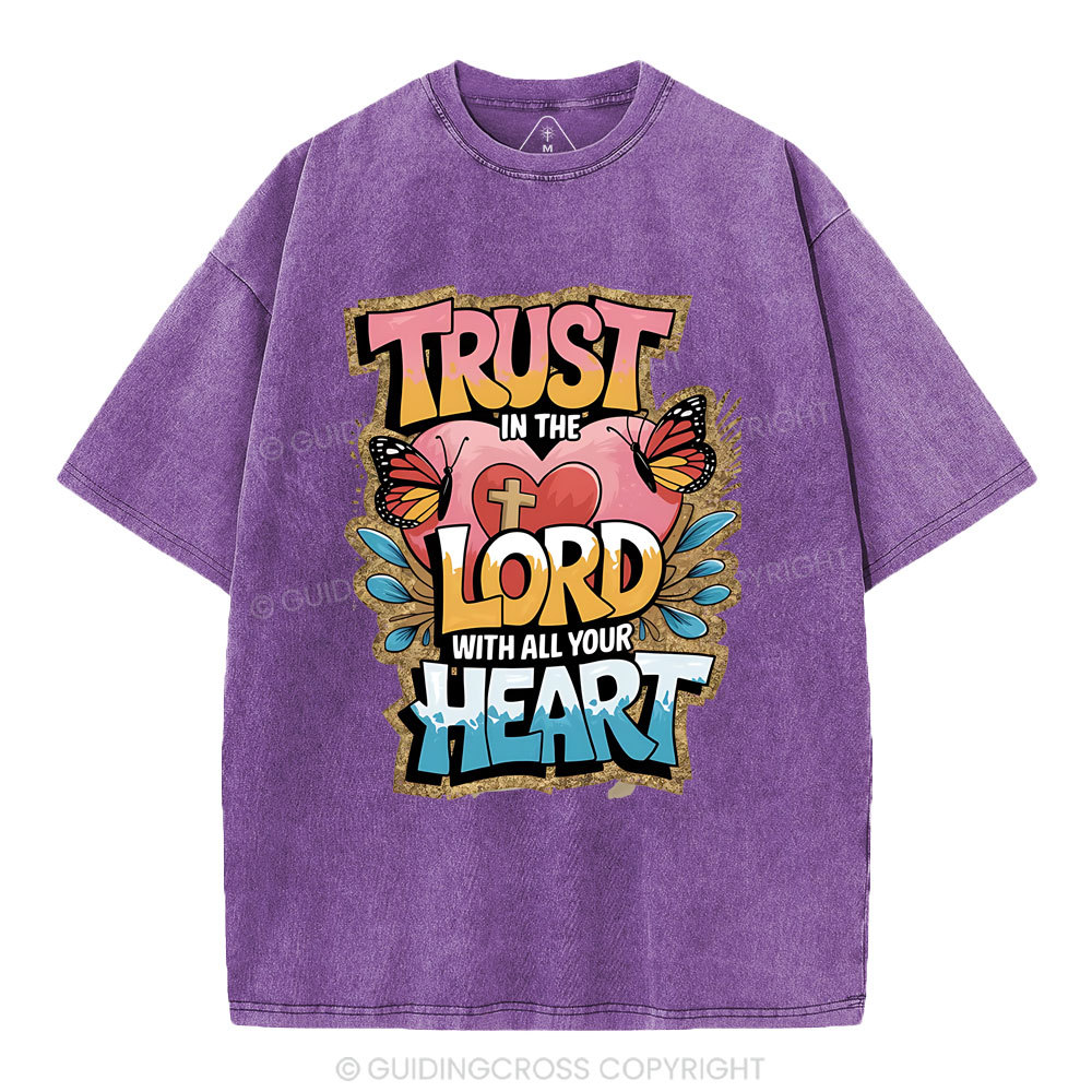 Trust In The Lord Christian Washed T-Shirt
