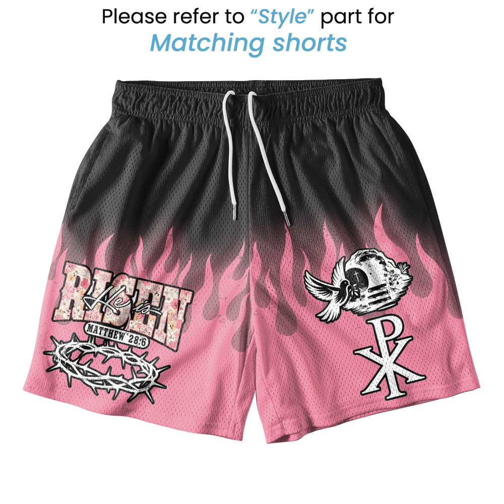  He Is Risen Christian Mesh Jersey